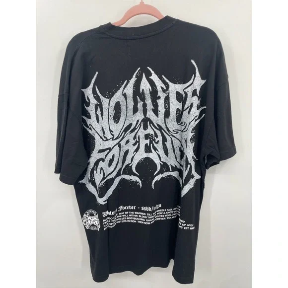 Darc Sport Wolves Forever Mens Large T Shirt Limited Edition Black Short Sleeve